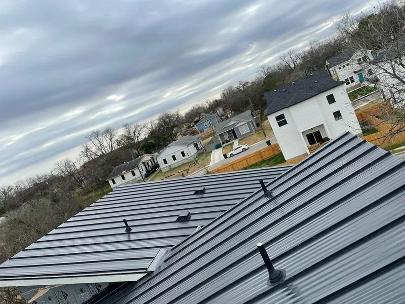 Standing seam metal roof panels with vents for Skylight Repair in Fairland